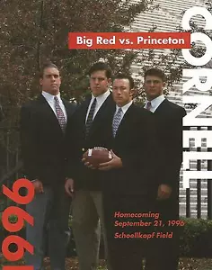 CORNELL BIG RED VS PRINCETON TIGERS 1996 PROGRAMMA CALCIO IVY LEAGUE - Foto 1 di 1