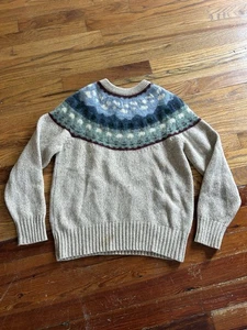 Vintage Woolrich Fair Isle Sheep Wool Sweater Womens Size Medium Counting Sheep - Picture 1 of 8