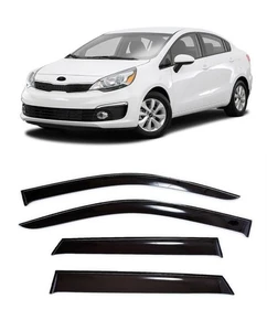 Fits Kia Rio Sedan (2011-2017) Window Visors Rain Sun Guard Deflector - Bild 1 von 5