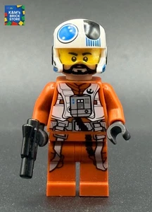 LEGO Star Wars Pilot X-wing Temmin 'Snap' Wexley Minifigure  sw0705 75125 - Picture 1 of 2