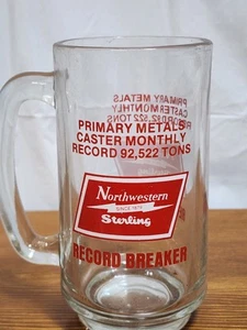 Northwestern Sterling Steel And Wire Primary Metals Record Breaker Beer Mug - Picture 1 of 4