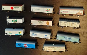 Spur N Güterwagen, 11 Stück, z.B. Biermarken, Top-Zustand aus Sammlung - Bild 1 von 23