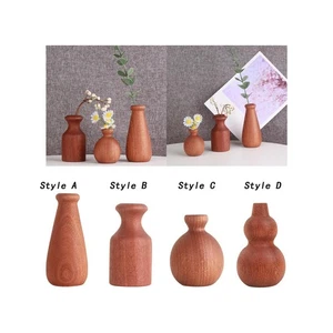 Plant Pot Holder Ornaments Bunch Storage Wooden Flower Vase for Indoor Plants - Picture 1 of 29