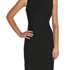 NWT London Times Charcoal Sheath Dress size 8 New - Picture 1 of 7