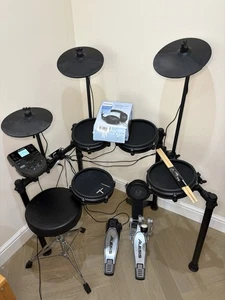 Alesis Nitro Mesh Electronic Drum Kit With Philips Headphones, Drumsticks stool - Picture 1 of 22
