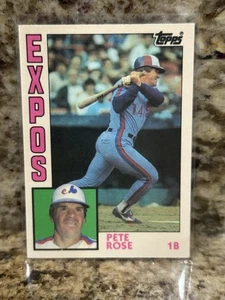 1984 FLEER UPDATE #U-102 PETE ROSE EXPOS - EX - Picture 1 of 2