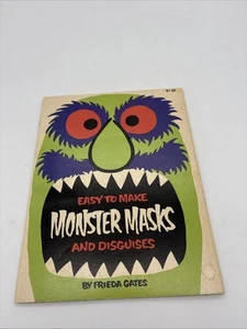 Easy To Make Monster Masks And Disguises By Frieda Gates 1979 Halloween Masks PB - Picture 1 of 8