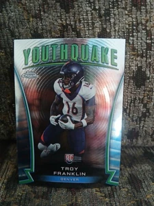 2024 Topps Chrome Football Troy Franklin #Y-22 Youthquake Denver Broncos - Picture 1 of 2