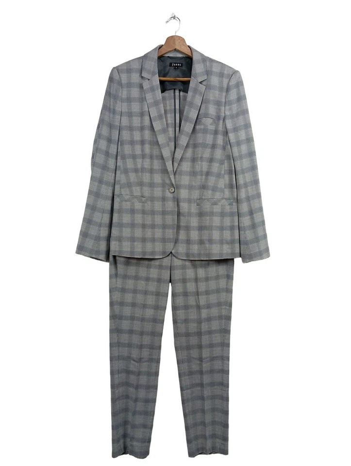 JONES Traje de pantalón Mujeres Traje Talla EU 38 gris claro look casual - Imagen 1 de 4