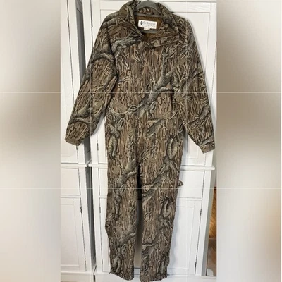 Vtg Columbia Mossy Oak Original Bottomland Insulated Camo Coveralls Men’s Medium - Image 1 of 4