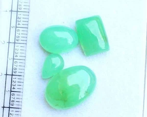 20.60 Ct Chrysoprase Cabochon Loose Gemstone For Jewelry Making Mix 12*16.5 Mm 4 - Picture 1 of 3