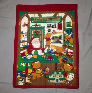 Pannello vintage da appendere a parete officina di Babbo Natale "Un orso Buon Natale" - Foto 1 di 5