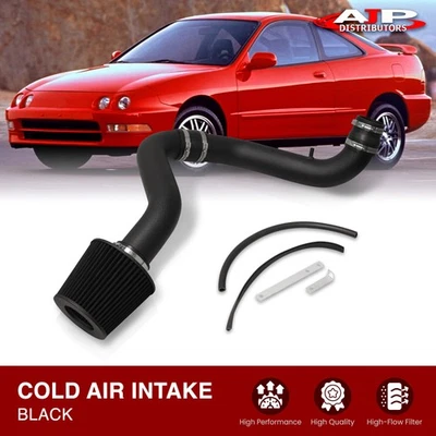 Black JDM Cold Air Intake CAI Piping System For 1994-2001 Acura Integra GSR B18 Foto 1 de 4