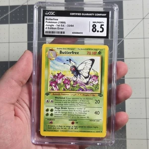 Tarjeta Pokémon D Editon Butterfree error error error de impresión clasificación CGC 8,5 casi nueva/como nueva primera - Imagen 1 de 4