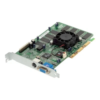 Graphic Card NVIDIA GEFORCE2 MX400 64MB AGP VGA PMUIV011A M46T (P) -2N044095 - Image 1 of 3