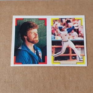 Tarjeta de béisbol Dave Henderson Rick Sutcliffe 1986 Topps Spring Fever #222 61 mini - Imagen 1 de 2