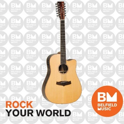 Tanglewood Java Acoustic Guitar 12-String Dreadnought Natural w Pickup & Cutaway - image 1 of 3