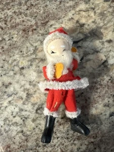 Santa Ornament - Papier Mache Head - Japan - 1940’s - 4.5” - Picture 1 of 11