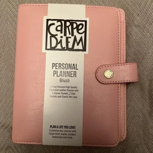 Planificador personal Blush Carpe Diem planificador personal, planificador planificador rosa - Imagen 1 de 5