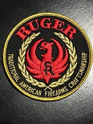 VINTAGE "RUGER" HUNTING / SHOOTING TYPE PATCH - Image 1 of 2