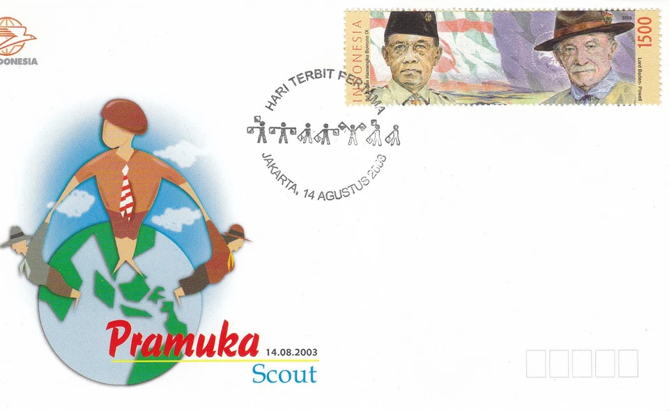 Indonesia - Indonesie Issue 2003-08-14 (FDC) Boy Scouts - Image 1 of 1
