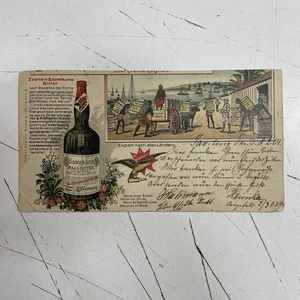 ORIGINAL VINTAGE Postcard Advertising 1900 Boonekamp Butter German Junk Curio - Bild 1 von 3