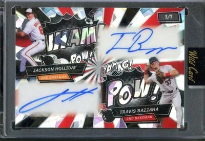 2024 Wild Card Comix #AAC-JHTB Jackson Holliday / Travis Bazzana Dual Auto 1/1 - Image 1 of 2