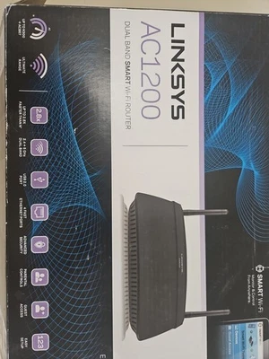 Linksys EA6100-VV Dual-Band Wireless AC1200 Smart Wi-Fi Router No Charger - Image 1 of 4