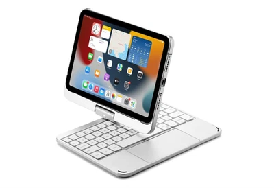 360 Rotating Foldable Keyboard Case for iPad mini A17 Pro 2024, iPad mini 6th - Image 1 of 4