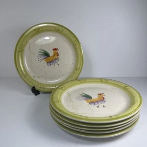 Scotts of Stow - 6 platos de cena - 26 cm - gallo gallo pollo pintado a mano - Imagen 1 de 7