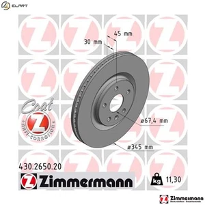 2x BRAKE DISC 430.2650.20 FOR OPEL INSIGNIA/Country/Tourer/Sports/Grand 2.0L - Picture 1 of 9