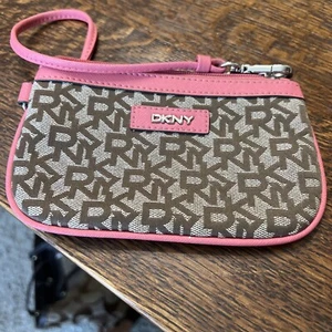 Pink DKNY wristlet - Picture 1 of 10