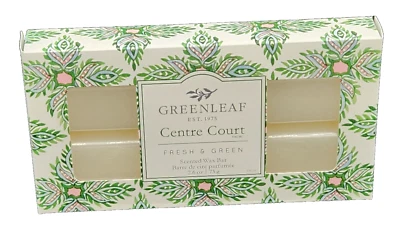 Barra de cera perfumada Greenleaf Center Court 2,6 oz 6 bloques verde fresco nueva  Foto 1 de 4