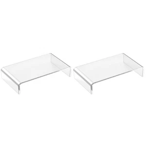  Set of 2 Aufzug Büro Fräulein Desktop-Monitor-Riser Für Computermonitor - Afbeelding 1 van 12