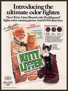 Katzenstreu Marke 80er Jahre Print Werbung Anzeige 1988 Kitten Edward Lowe - Bild 1 von 1
