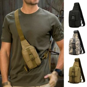 Herren Männer Brusttasche Crossbody Sling Bag Schultertasche Vintage Tasche Bag. - Bild 1 von 12
