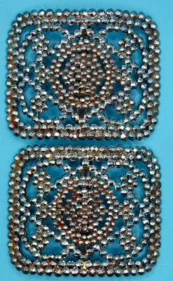 Original Victorian Cut Steel Shoe Buckles - Image 1 of 2