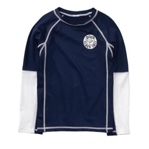 NWT Gymboree Boys Rash Guard Shirt Navy Blue Toddler and kid boy UPF 50+ - Picture 1 of 2