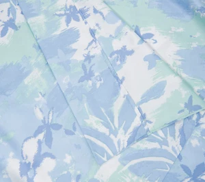 New Home Reflections Printed 1000TC Tri-Blend TWIN Sheet Set BLUE - Picture 1 of 1