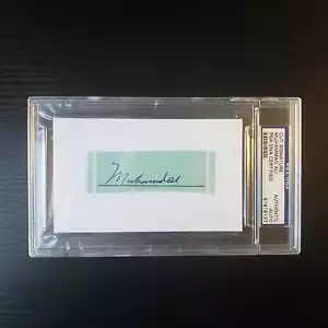 Muhammad Ali Auto PSA DNA Cut Autograph Certified - Picture 1 of 2