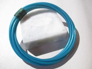 BRACELET BLUE PLASTIC SWIRL ATTACHED THIN RINGS BINDED FASHION STYLISH BANGLE - Picture 1 of 3