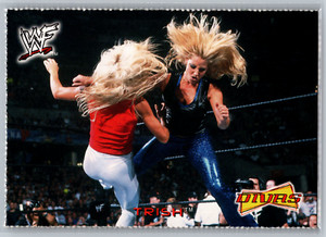 Trish Stratus 2002 Fleer WWF Divas Magazine Card #2 of Set 2 Perforated