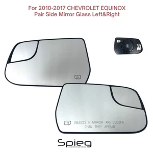 Par de espejos laterales de vidrio para Chevy Equinox GMC Terrain 2010-2017 con observador térmico - Imagen 1 de 8