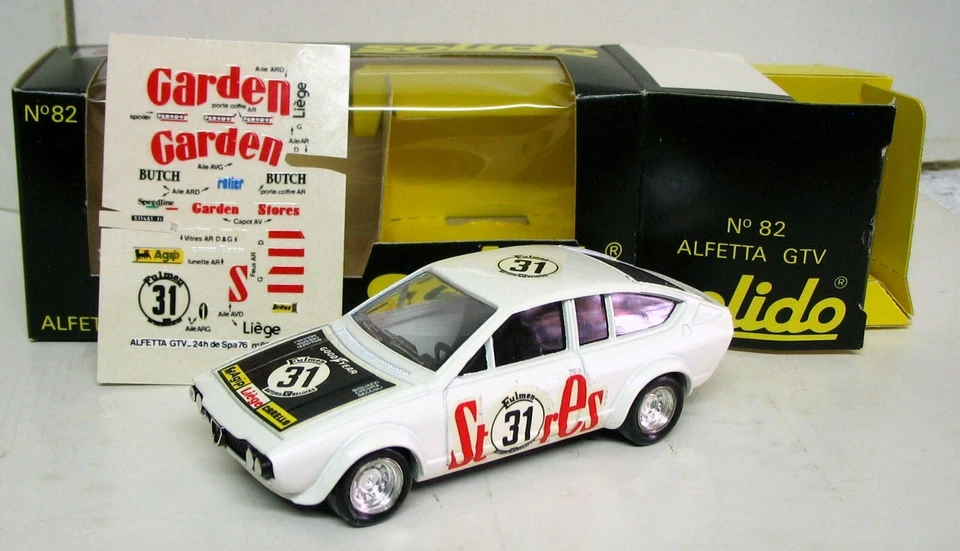 Alfa Romeo Alfetta GTV -SOLIDO n° 82 - 1:43 New + Foglio decals aggiuntivo - Immagine 1 di 1