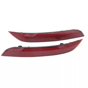 Pair Rear Bumper Light Reflector Red For Volkswagen POLO 2014-2016 Hatchback - Picture 1 of 3