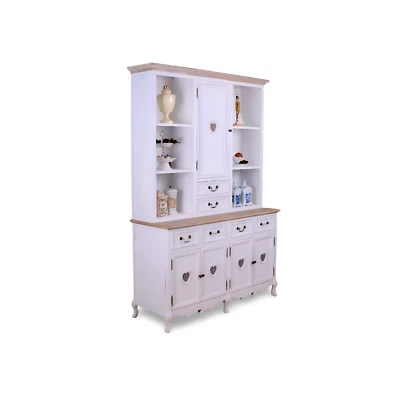 Buffetschrank Küchenschrank Shabby Chic Küchenregal Buffet Landhausstil Holz neu - Bild 1 von 4