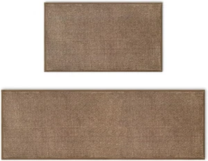 Artoid Mode Washable Kitchen Rugs and Mats Set of 2, Non Skid Rubber Absorbent K - Picture 1 of 12