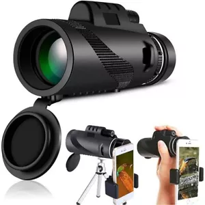 50x60 Zoom HD Monocular Starscope Monocular Telescope BAK4 +Tripod +Phone Clip - Picture 1 of 15