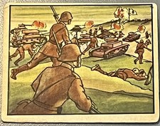 #247 Soviets Repulsed in Dawn Attack (Gum, Inc., 1938) Horror of War Card
