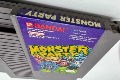 NINTENDO NES - MONSTER PARTY CART ONLY - TESTED/WORKING - AUTHENTIC - Image 1 of 3